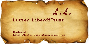 Lutter Liberátusz névjegykártya
